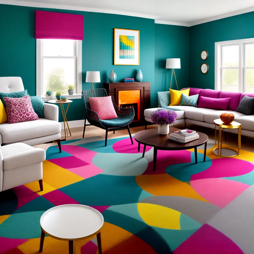 sala vibrante sofa teal cores