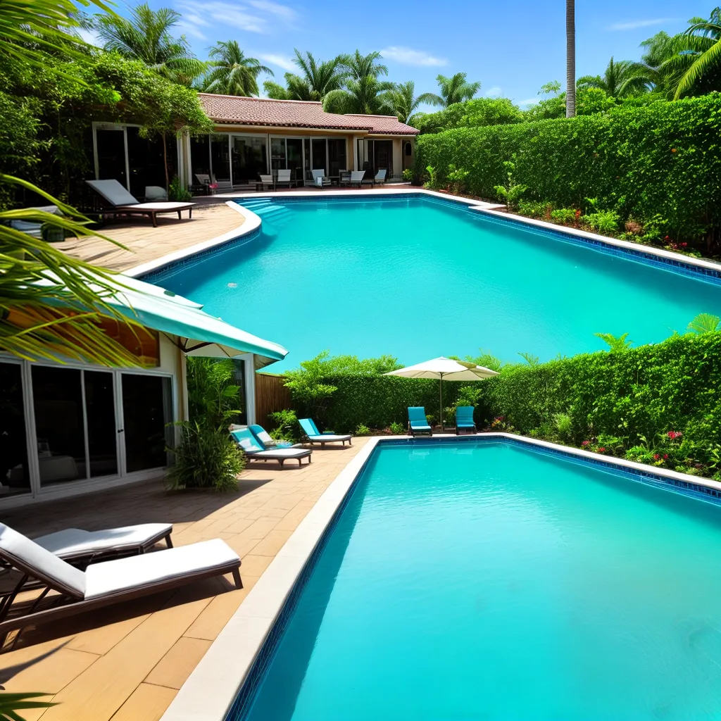 piscina verde loungers flutuantes oasis