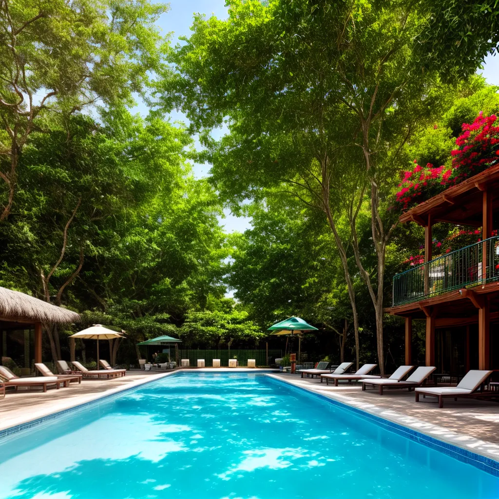 piscina vibrante natureza sol mergulho
