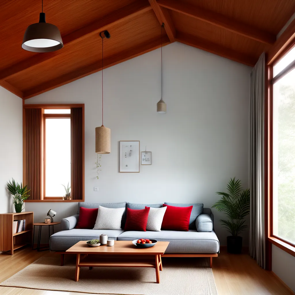 sala minimalista japonesa papel de parede cerejeiras
