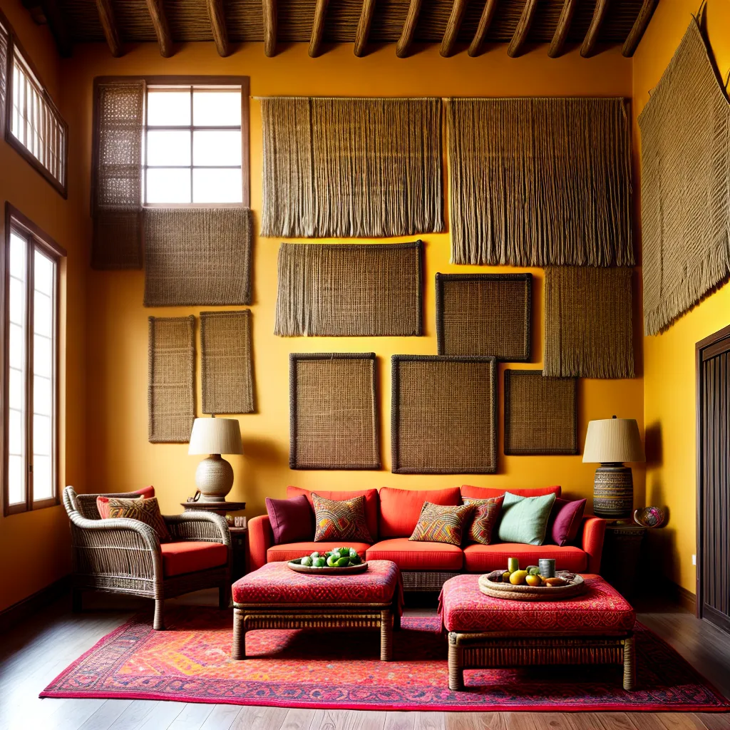 sala vibrante decoracao africana 1
