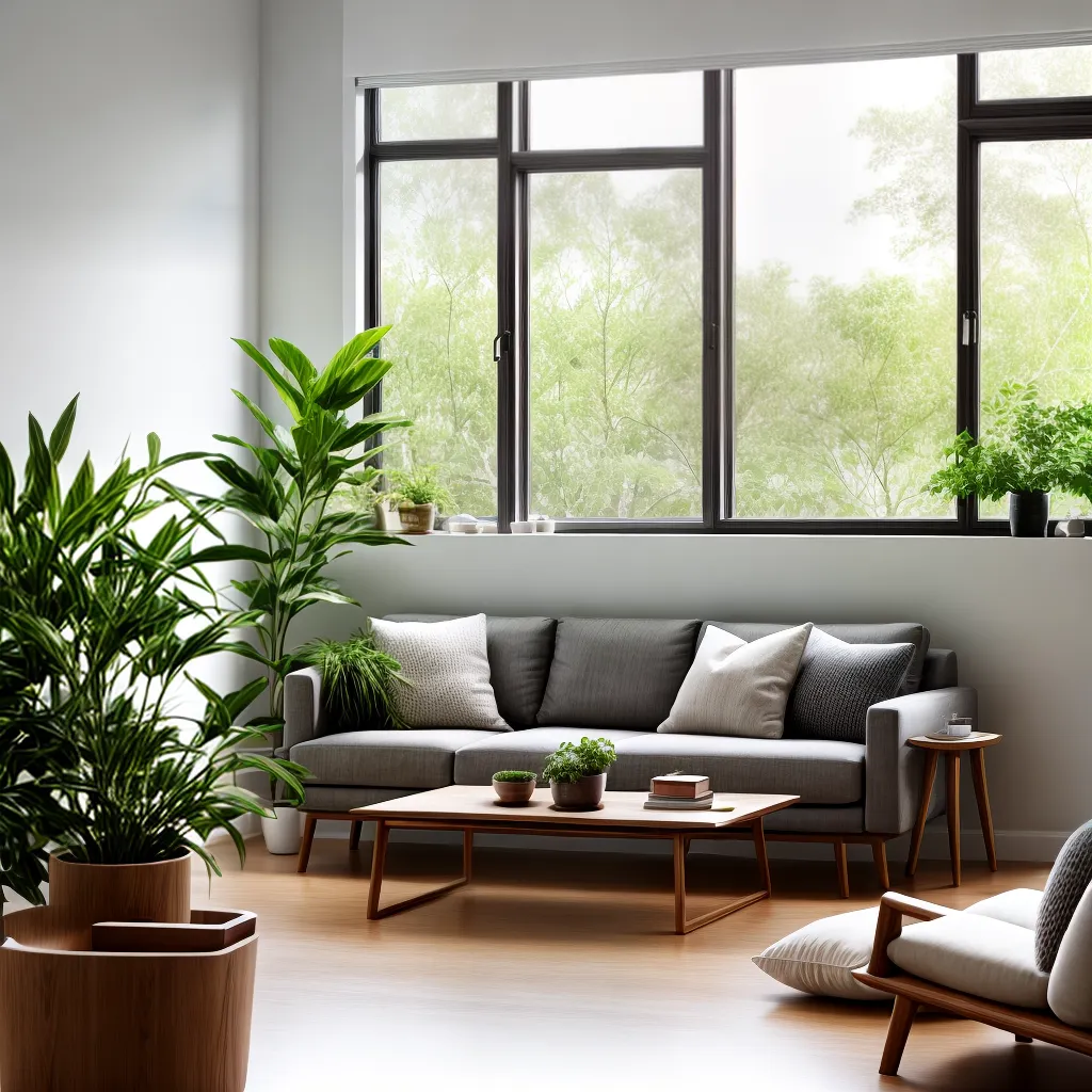 sala minimalista luz natural feng shui