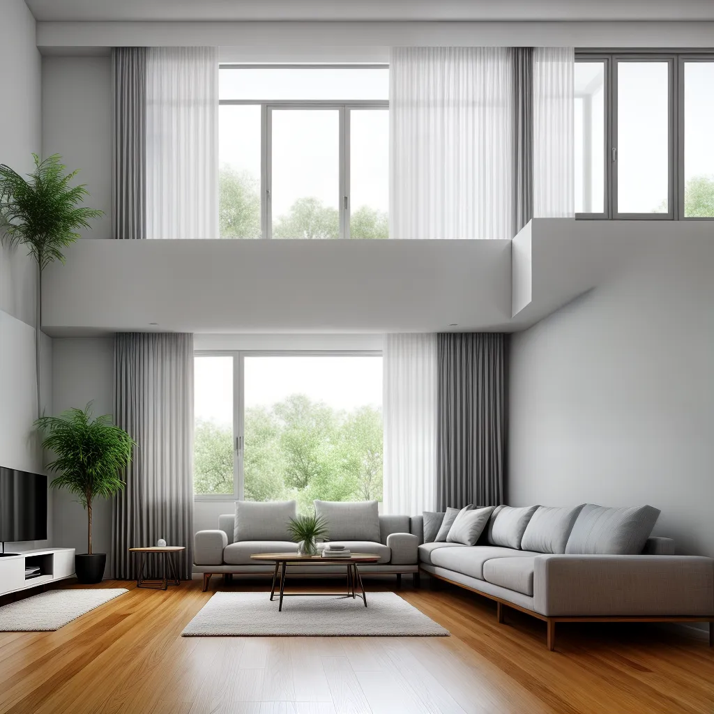 sala minimalista luz natural harmonia