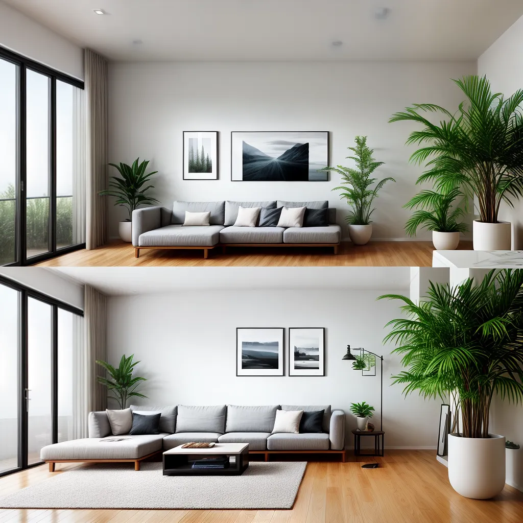 sala minimalista luz natural zen