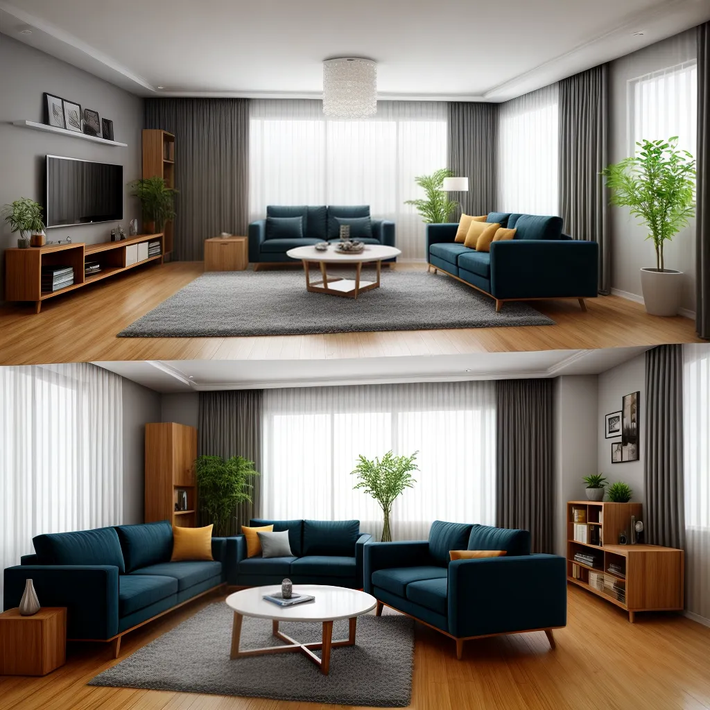 sala arranjada feng shui formas
