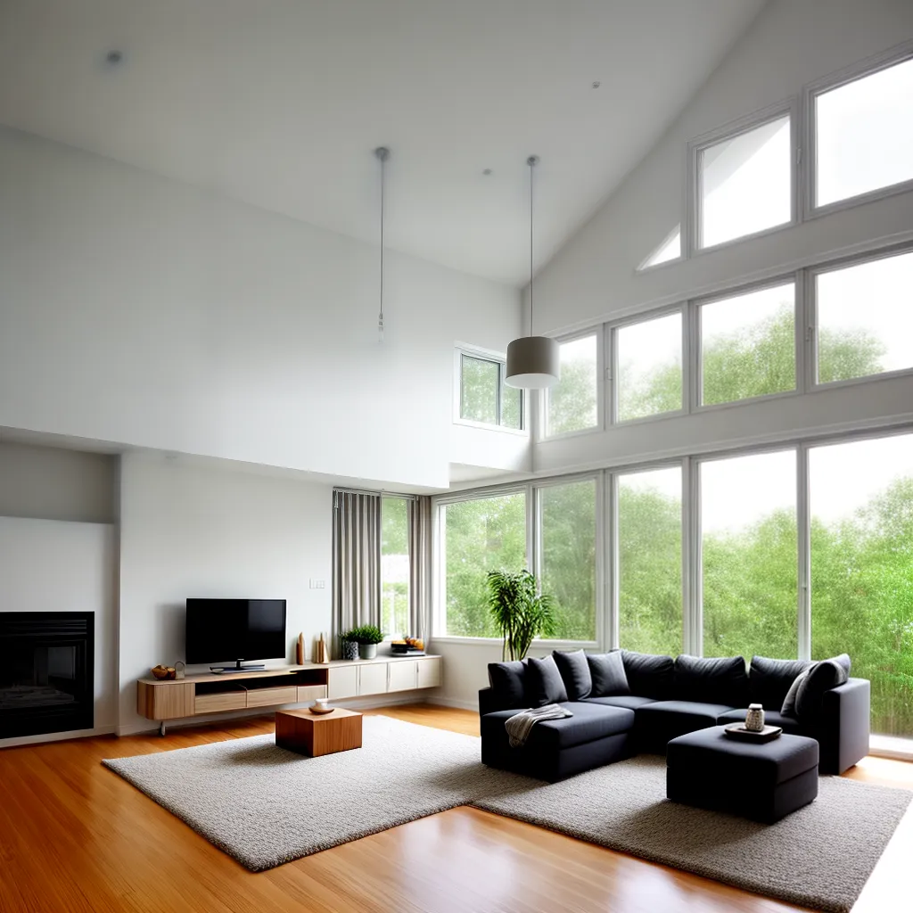 sala minimalista luz natural feng shui 2