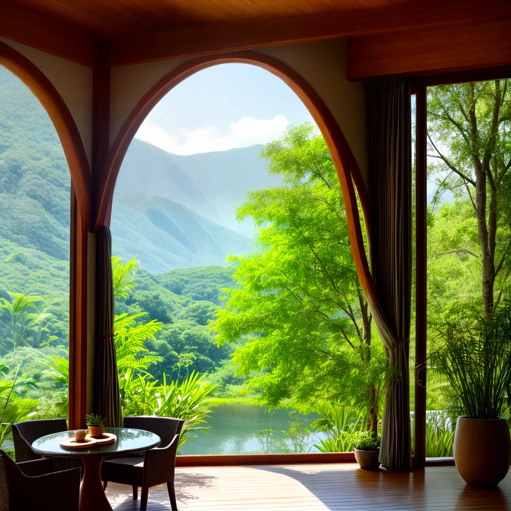 sala natureza jardim serenidade