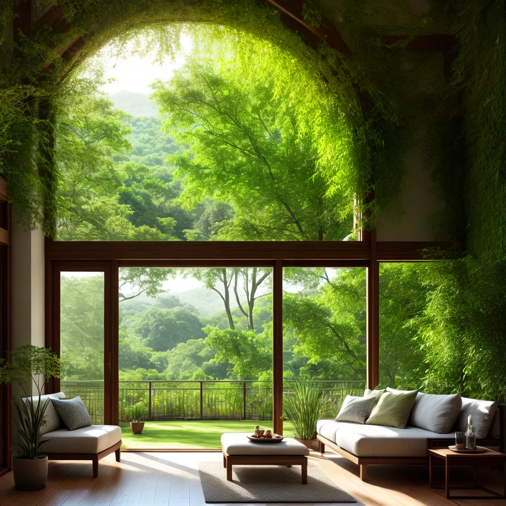 sala sol jardim natureza serenidade