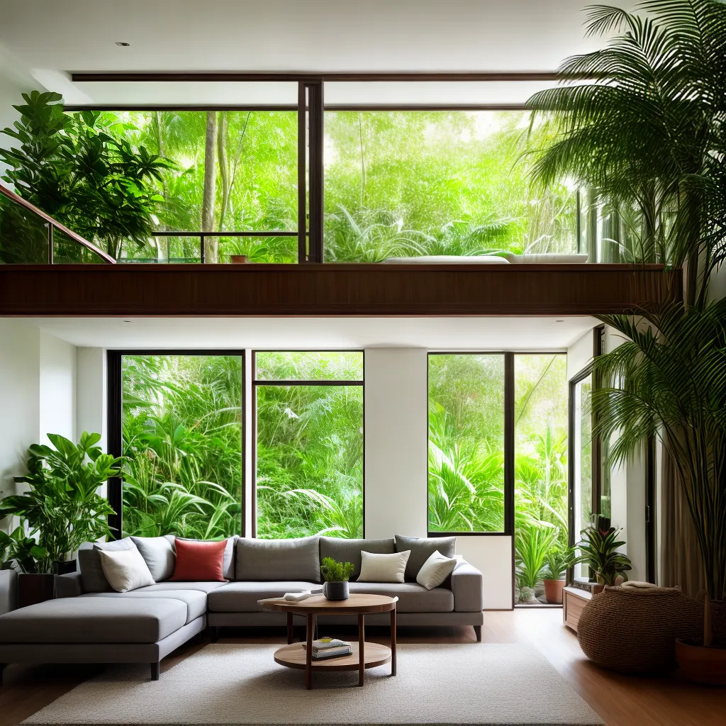 sala jardim verde natureza luz