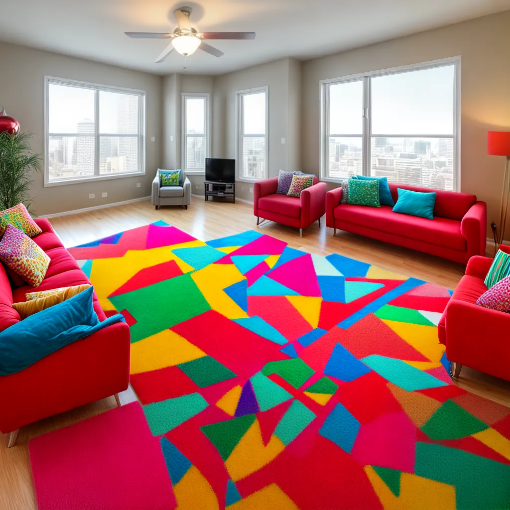 sala festiva colorida feng shui