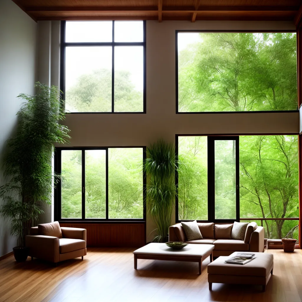 sala natural luz janelas plantas 1