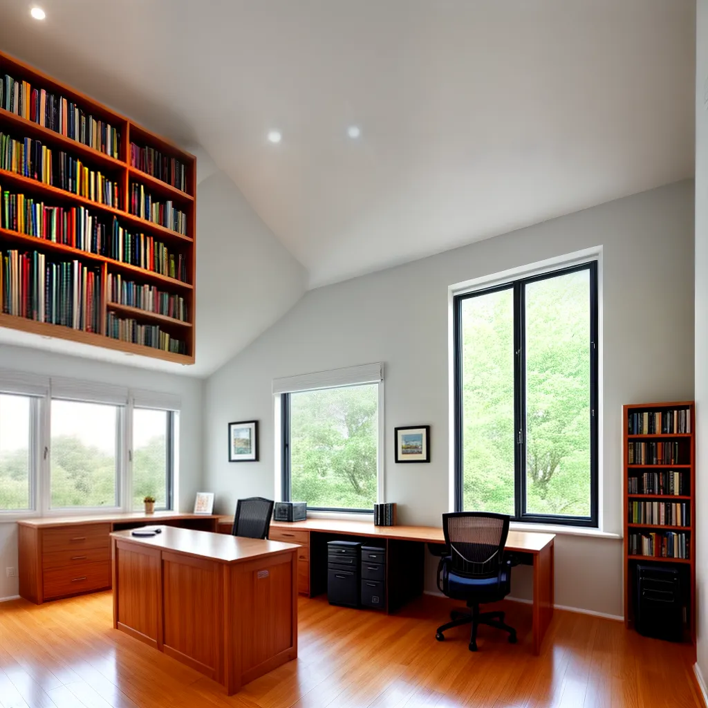 escritorio janela jardim leitura