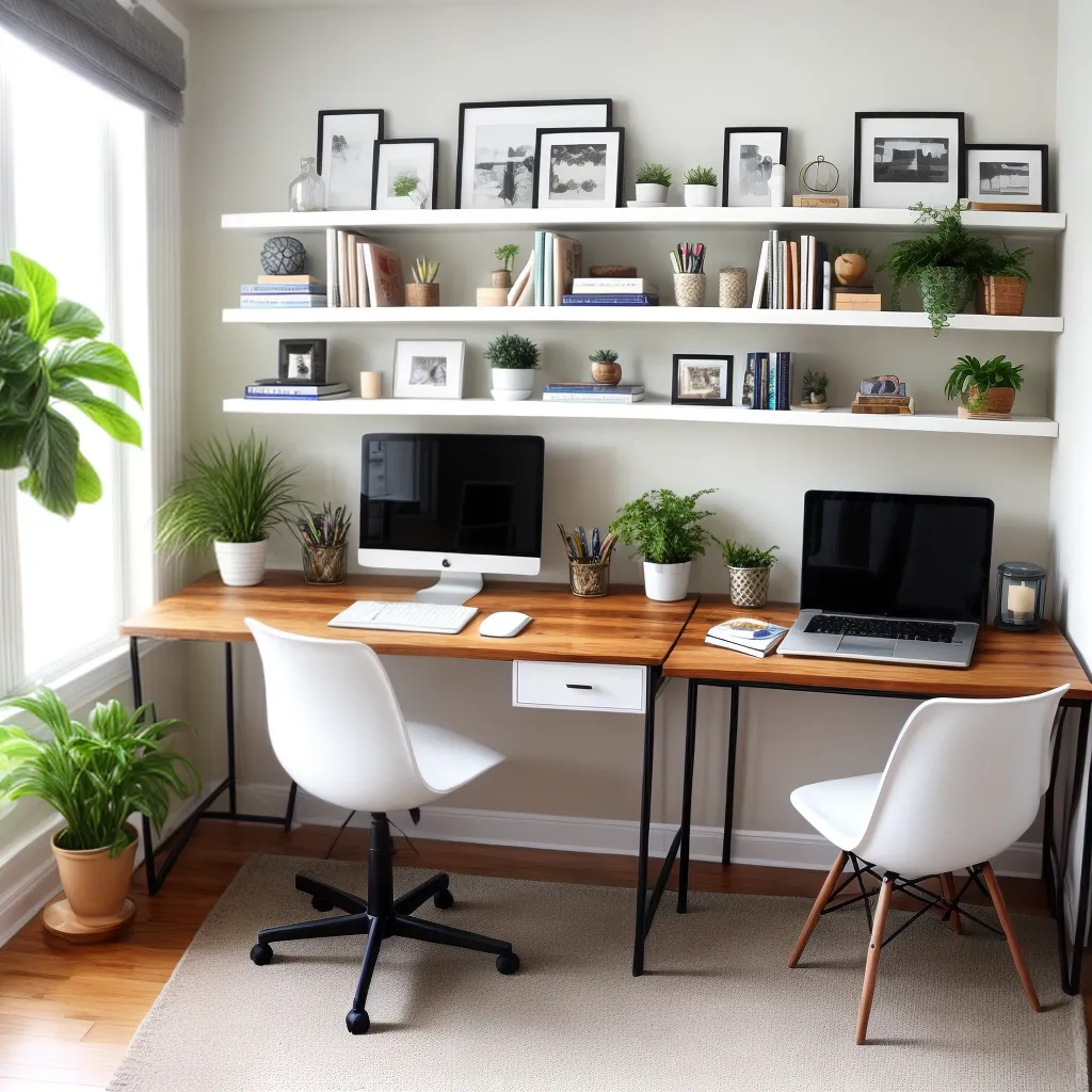 escritorio organizado confortavel iluminado