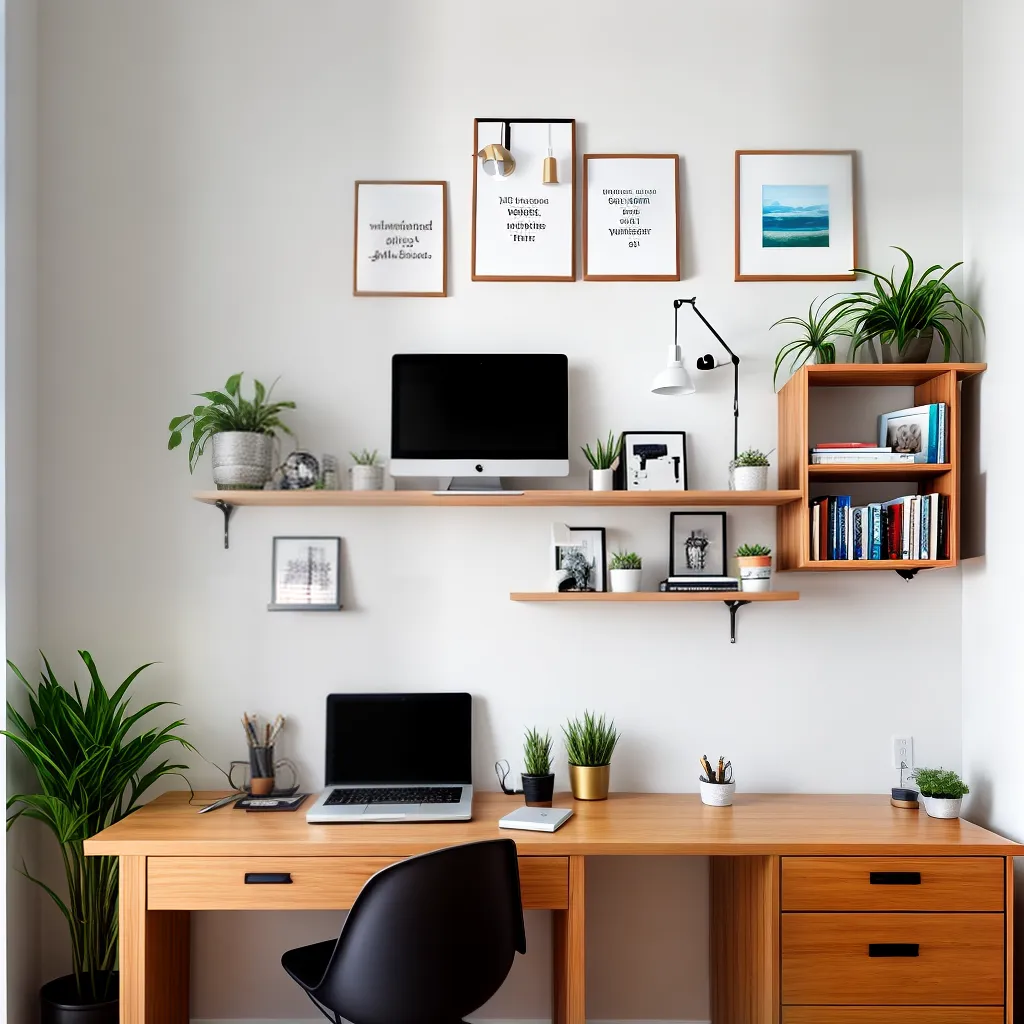 escritorio organizado motivacao plantinha