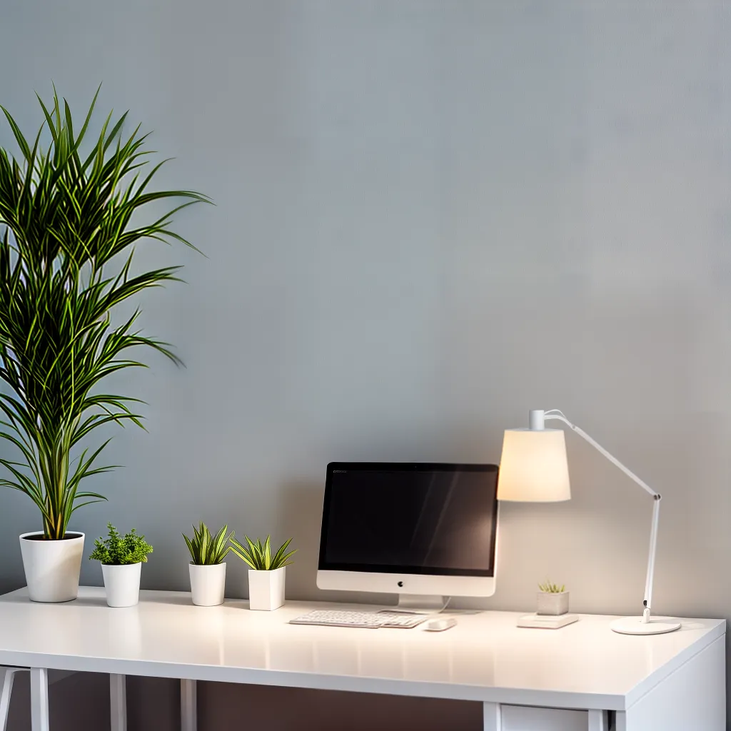 mesa branca minimalista plantas mesa branca minimalista plantas