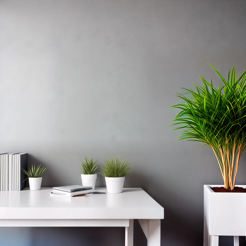 escritorio branco minimalista plantas decoracao escritorio branco minimalista plantas decoracao