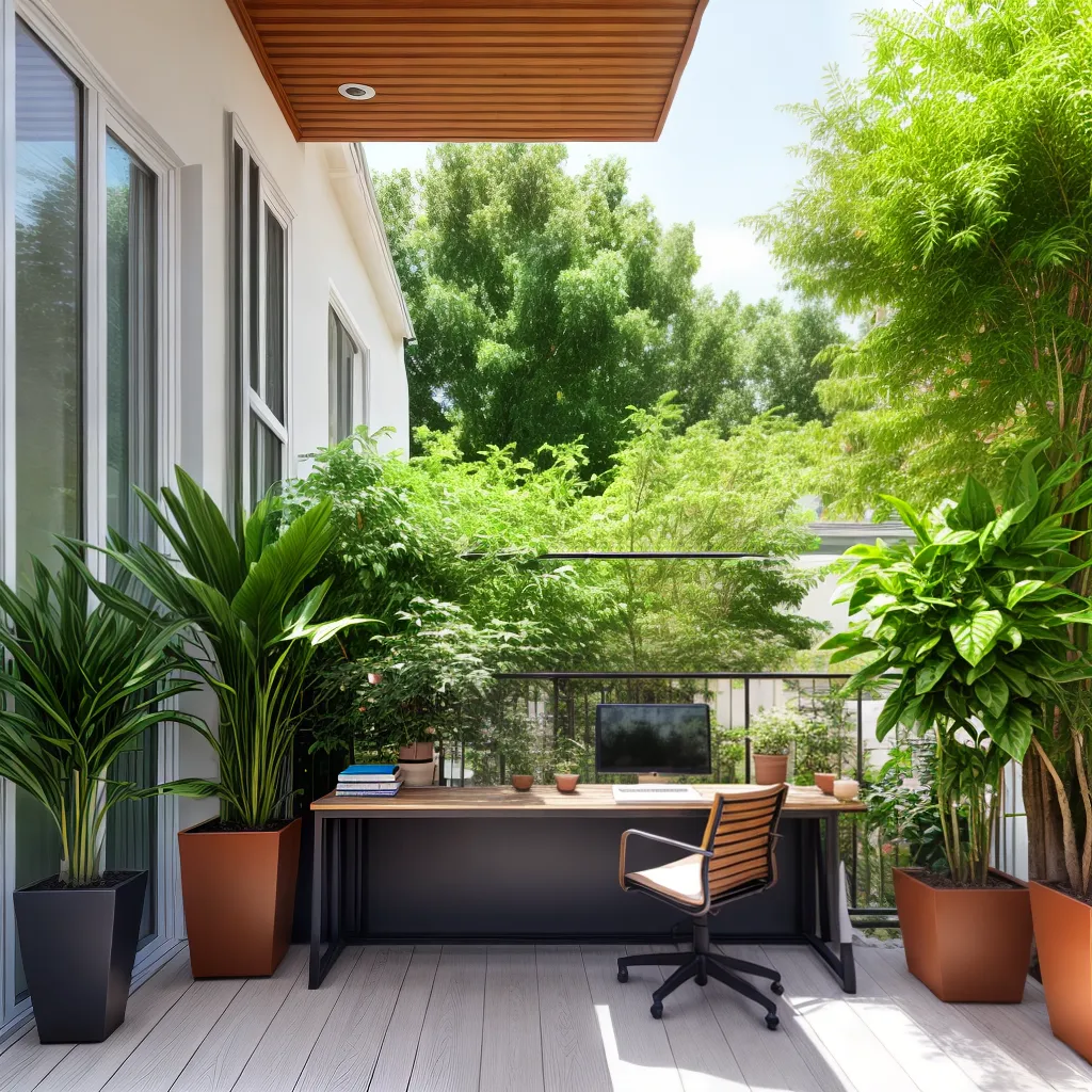 home office balcony natureza home office balcony natureza