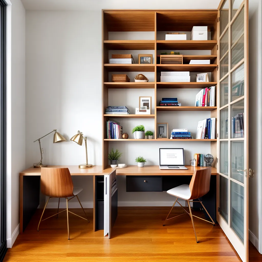 escritorio closet acolhedor luz natural
