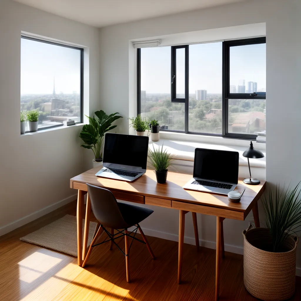 sala estar escritorio sol tranquilidade
