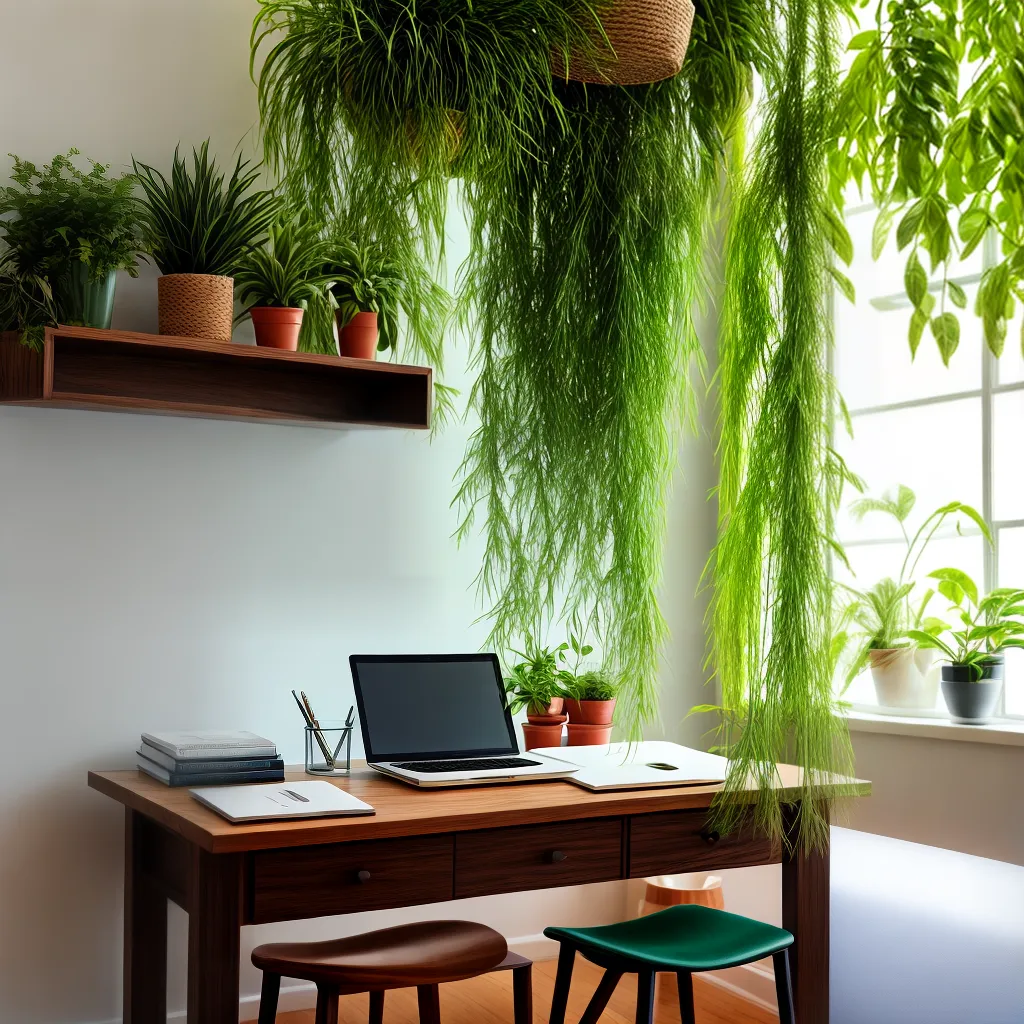 escritorio casa verde natureza luz