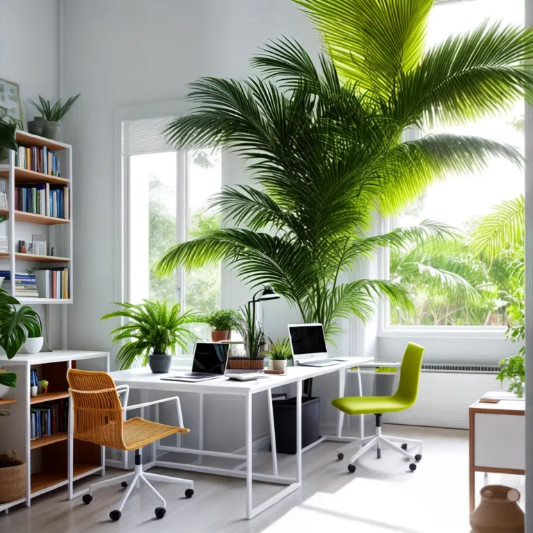 Home office com estilo tropical: inspirações e dicas