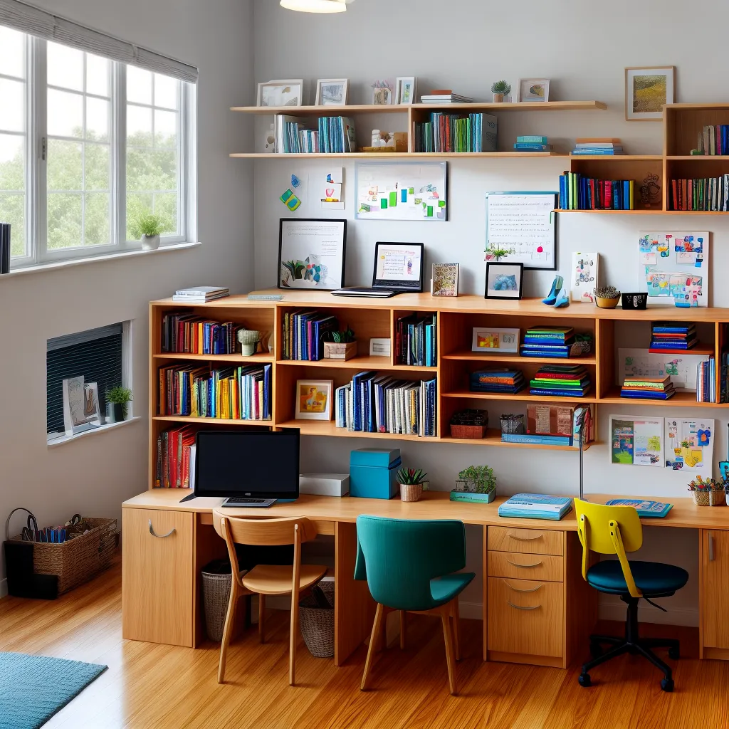 escritorio educador organizado acolhedor