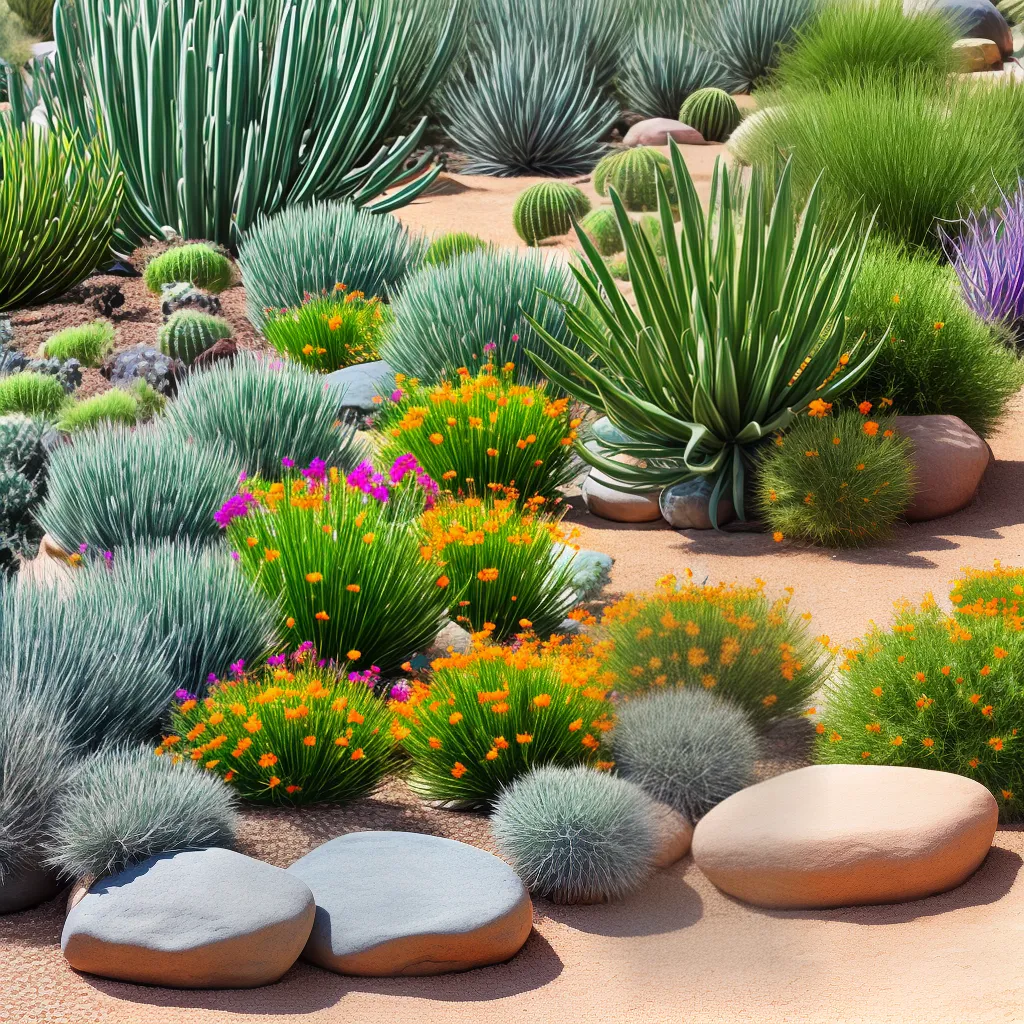 jardim deserto cactos suculentas colorido