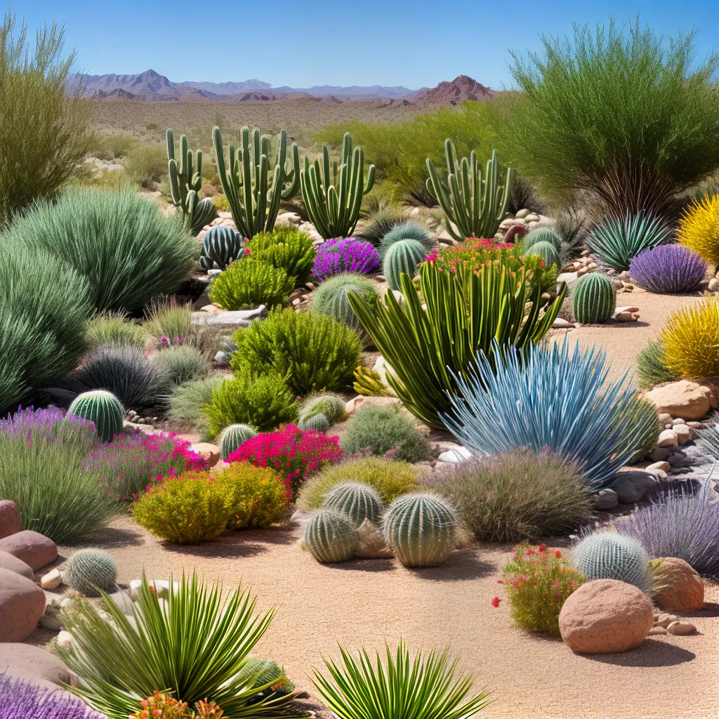 jardim deserto cactos suculentas colorido 1