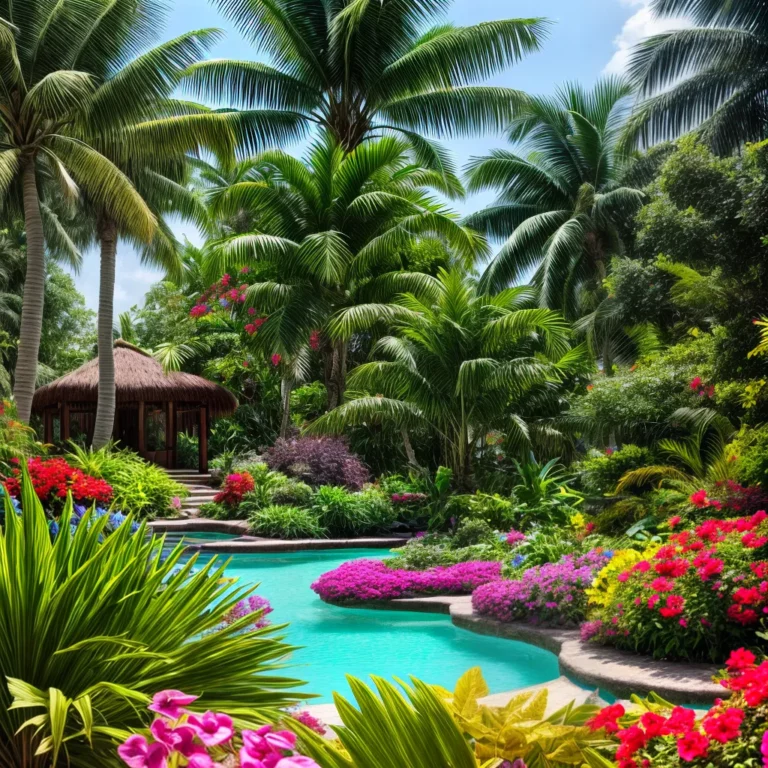 Jardins tropicais: exuberância e diversidade de espécies