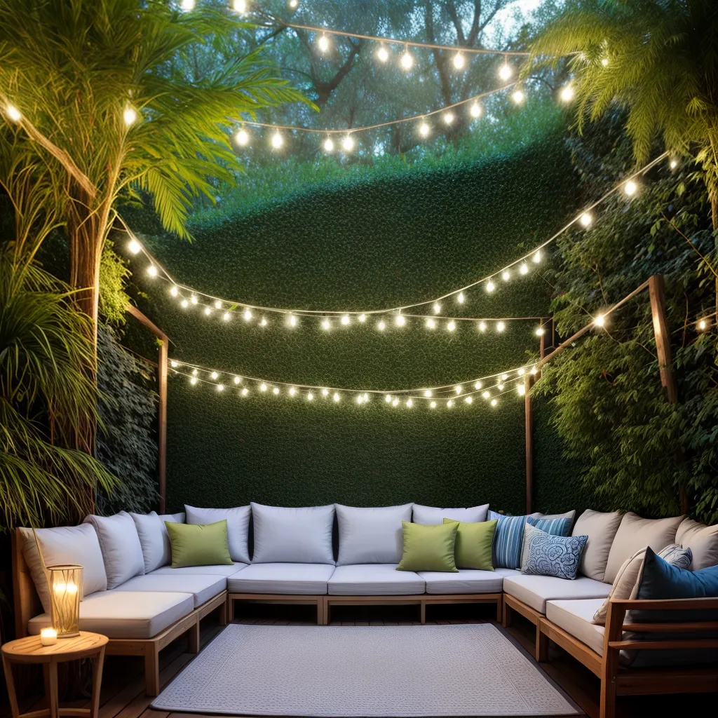 jardim inverno aconchegante luzes natureza