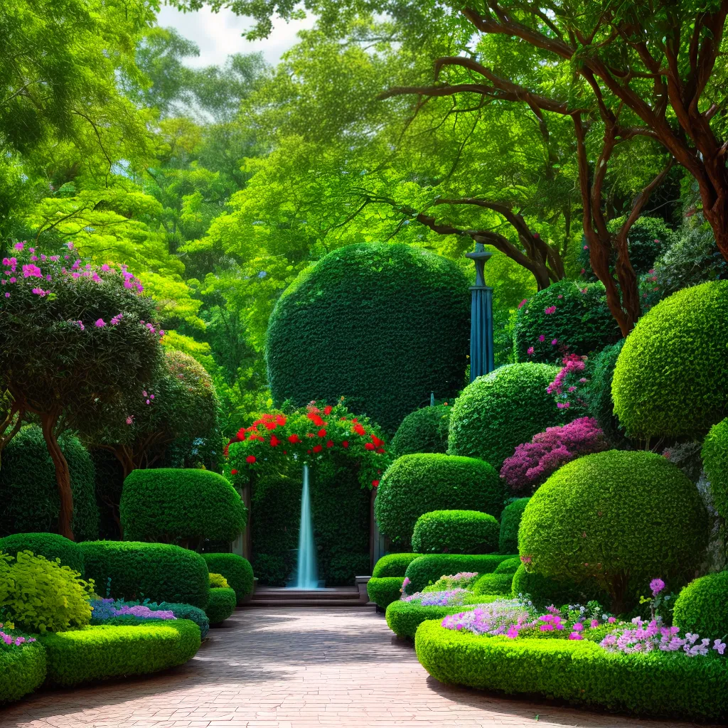 jardim esculturas arte natureza