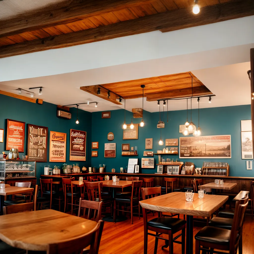 cafe retro vintage moveis acolhedor