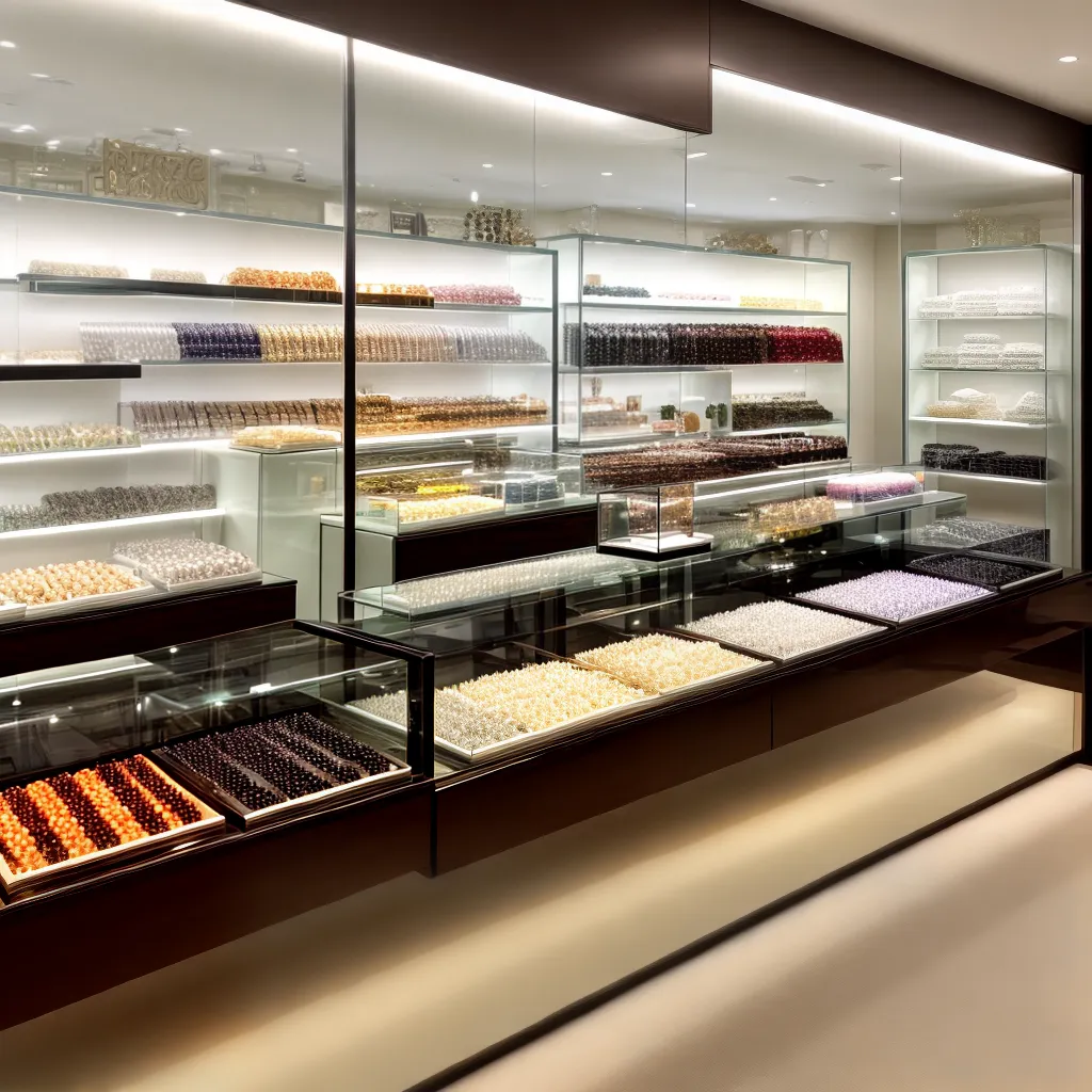 vitrine joias brilho elegante minimalista