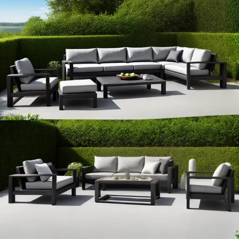 Móveis para jardim de metal: resistência e design moderno.