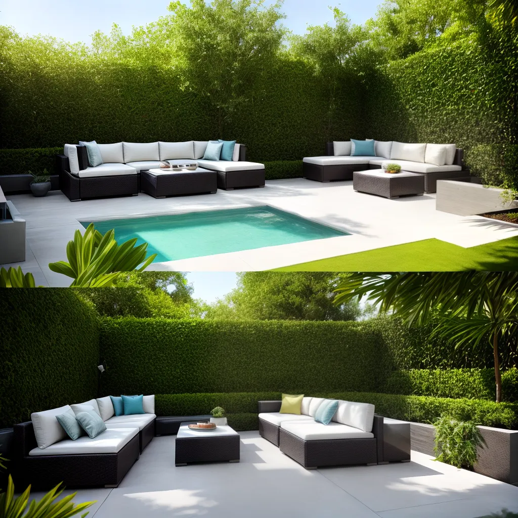 patio moderno mobiliario jardim