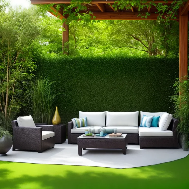 Como criar um espaço de descanso com móveis para jardim?