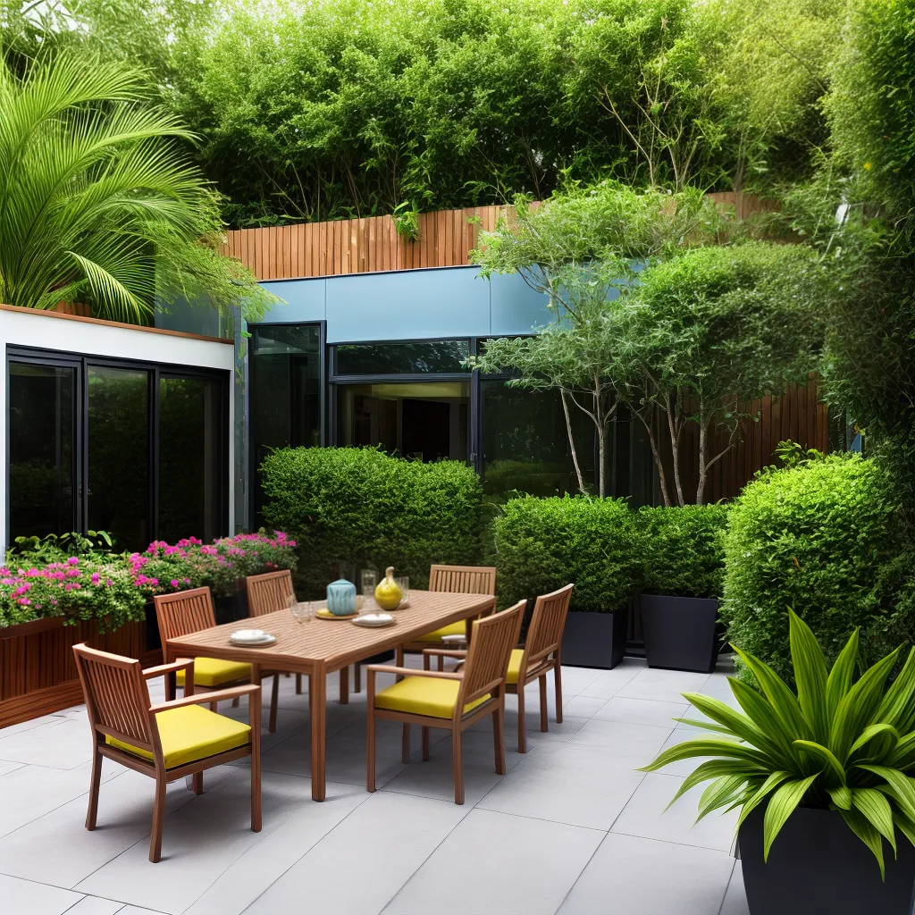 patio moderno mobiliario jardim 1