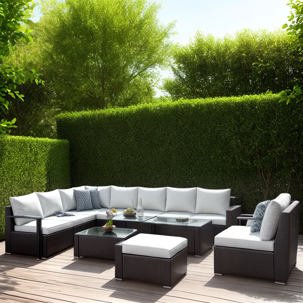 patio mobiliario jardim resistente