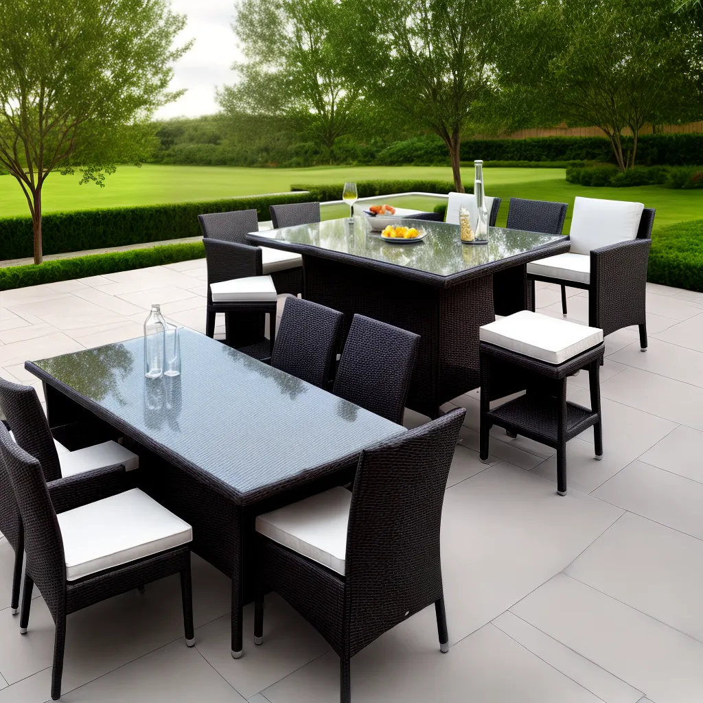 conjunto jantar externo resistente clima