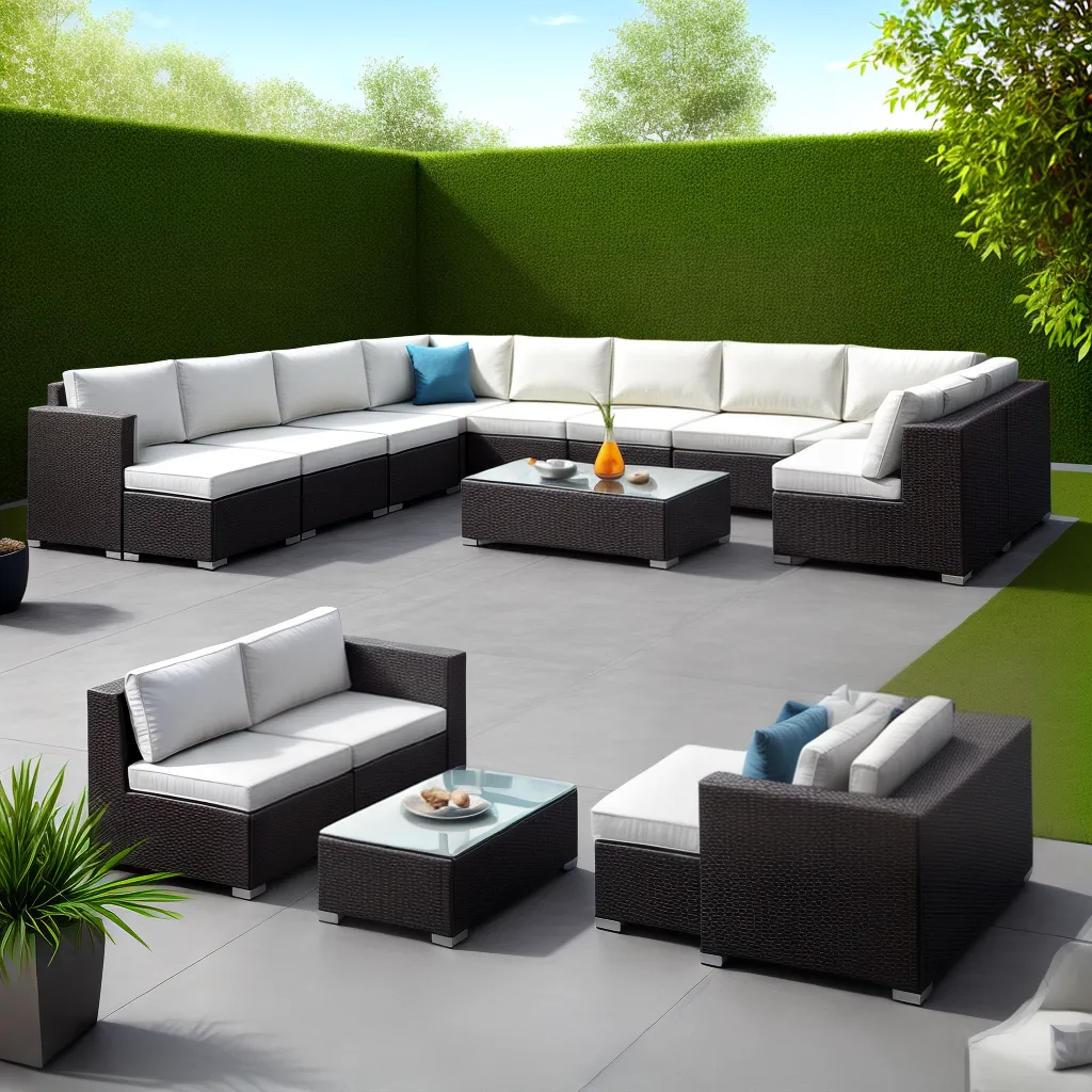 patio moderno moveis resistentes cores vibrantes