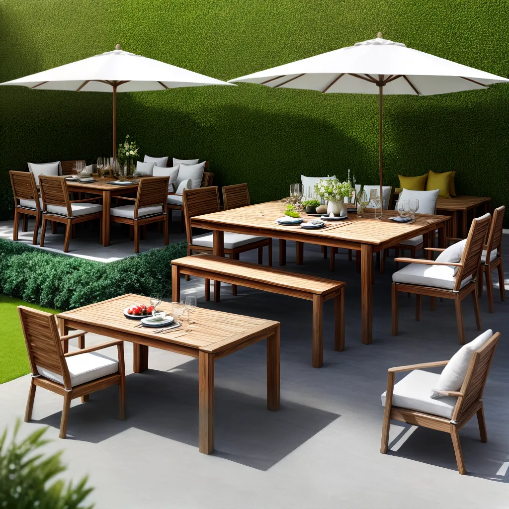 area refeicao ao ar livre moveis jardim