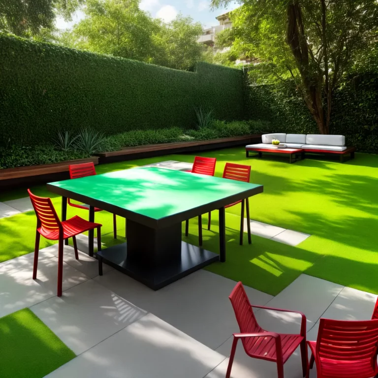 Móveis para jardim com mesa de jogos: como criar um ambiente de diversão.
