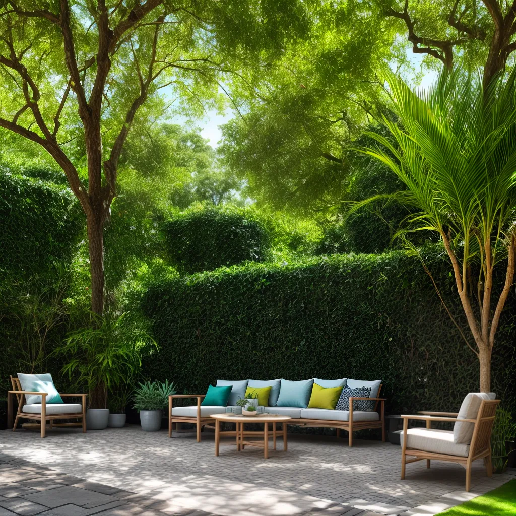 jardim ao ar livre poltronas rattan