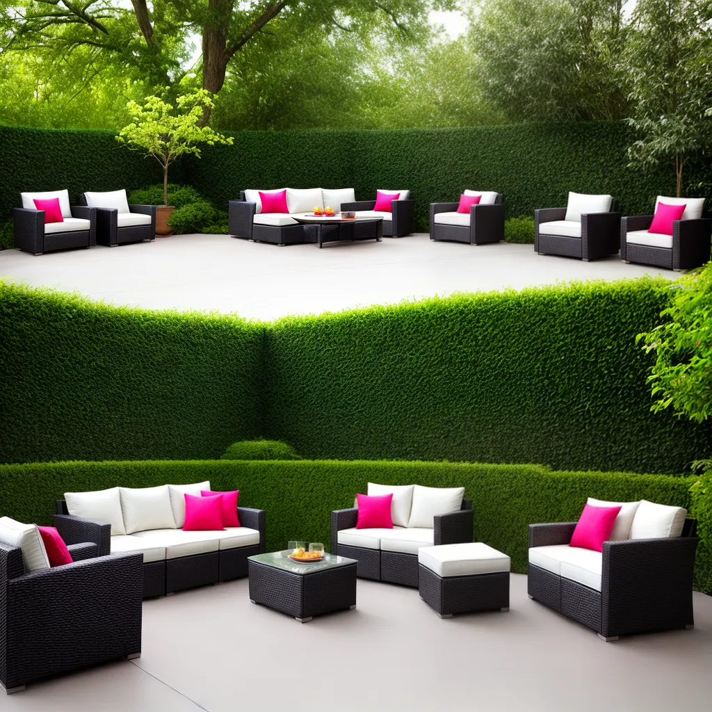 patio ao ar livre moveis conforto
