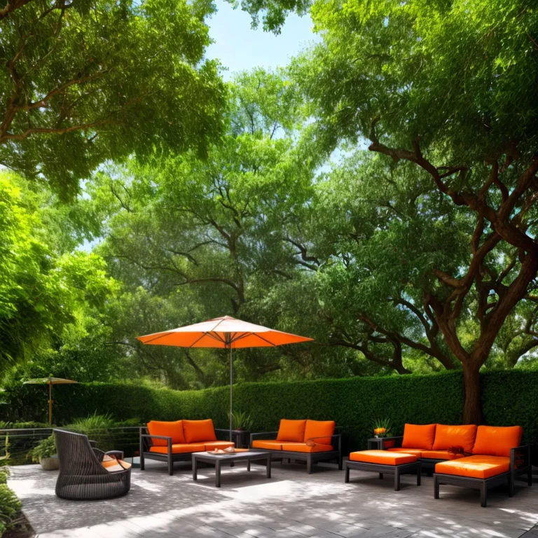 Móveis para jardim com guarda-sol articulado: como criar um ambiente versátil e funcional.