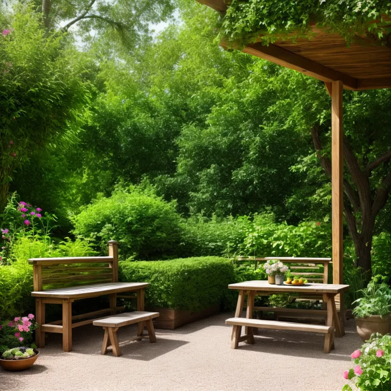 Como criar um ambiente campestre com móveis para jardim?