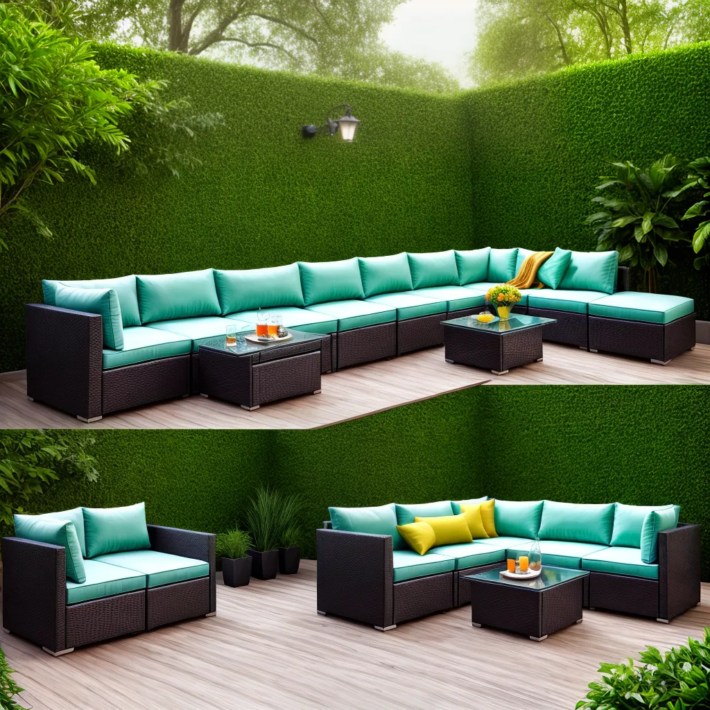 area externa sofa jardim pufes