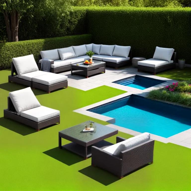 Móveis para jardim com espreguiçadeiras: como escolher opções confortáveis e relaxantes.