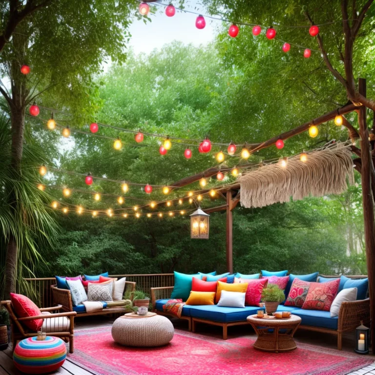Como criar um ambiente boho com móveis para jardim?