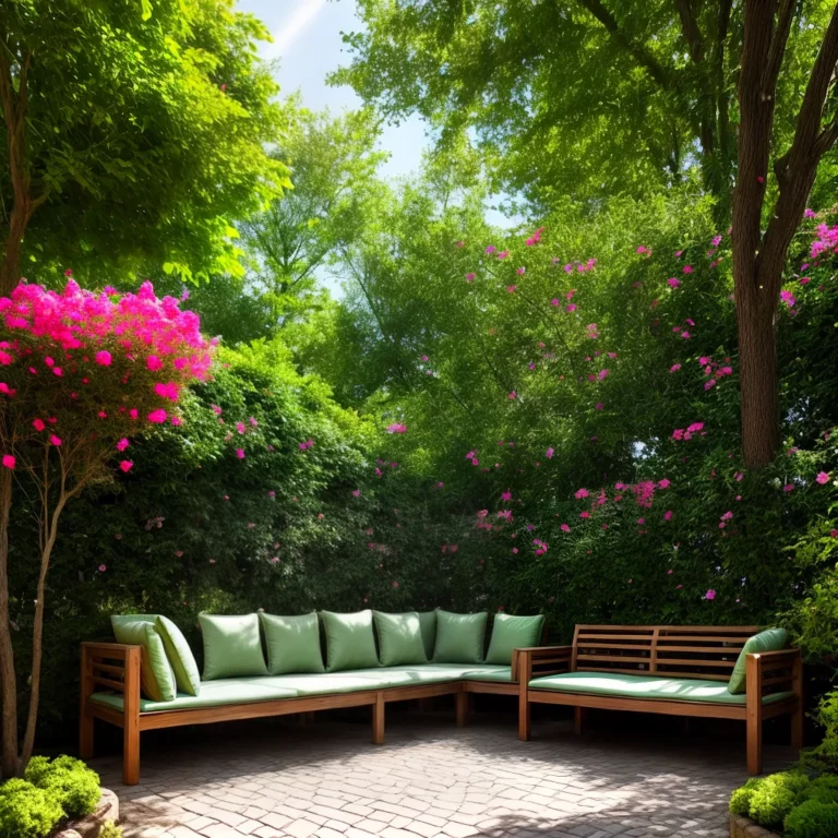 Móveis para jardim com bancos: como criar um ambiente acolhedor e convidativo.